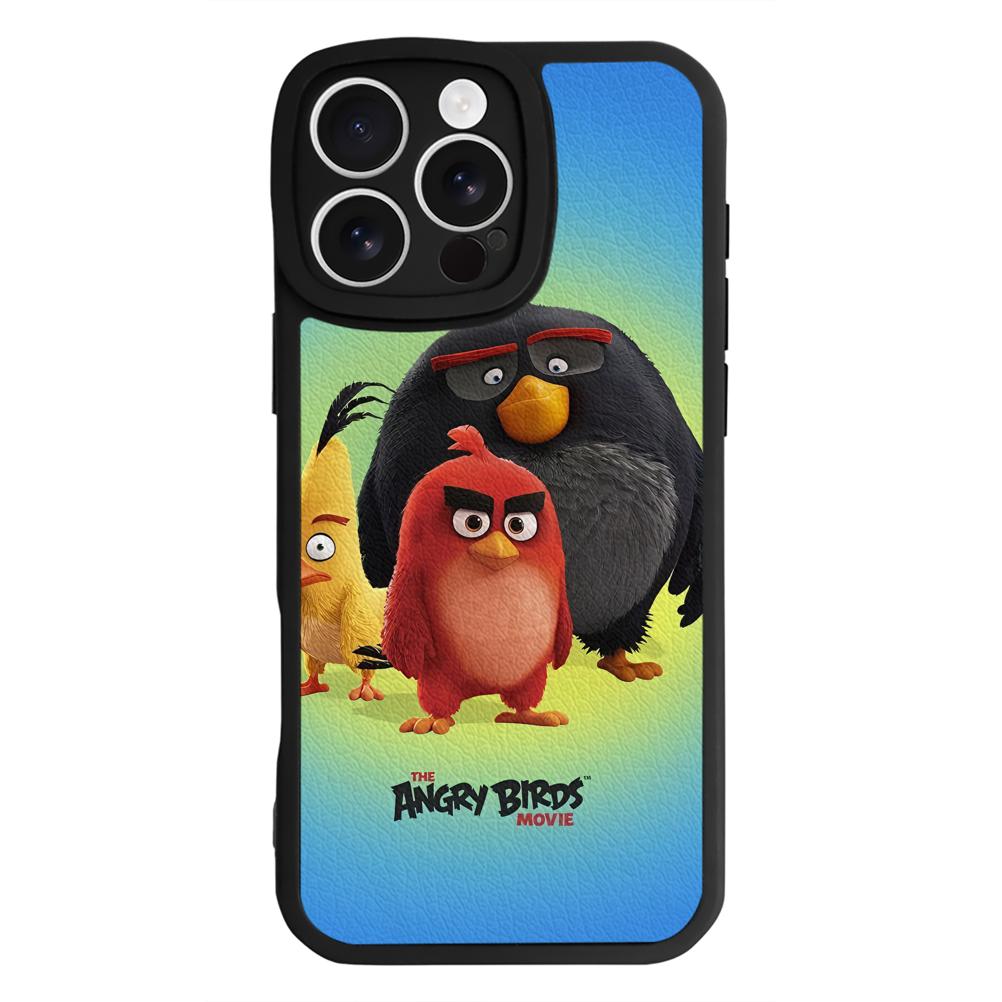 （画像用） Angry Birds アングリーバード 【iPhone 16シリーズ対応】シリコンスマホケース（レザー調） 材質：シリコン